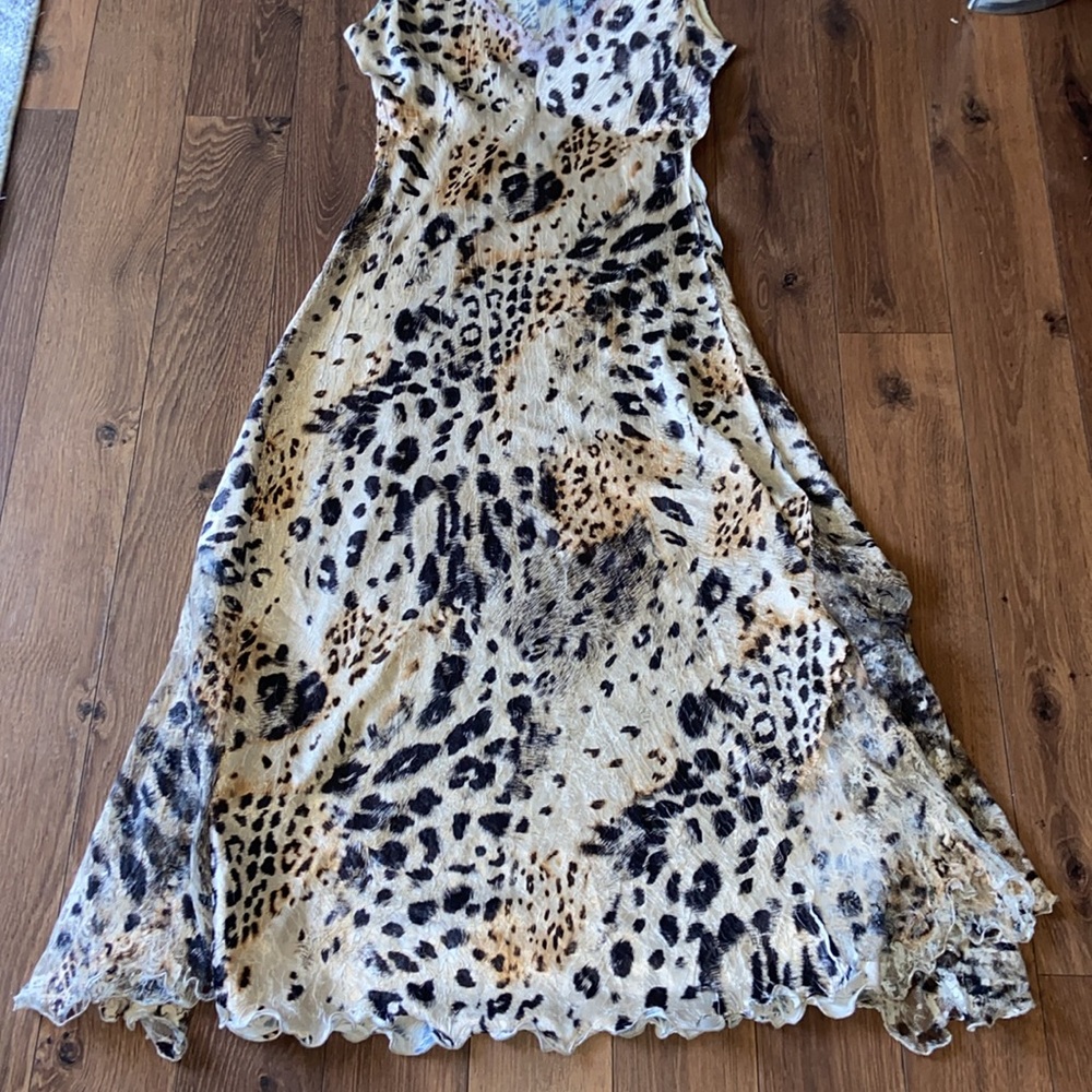 KOMAROV leopard MIDI dress